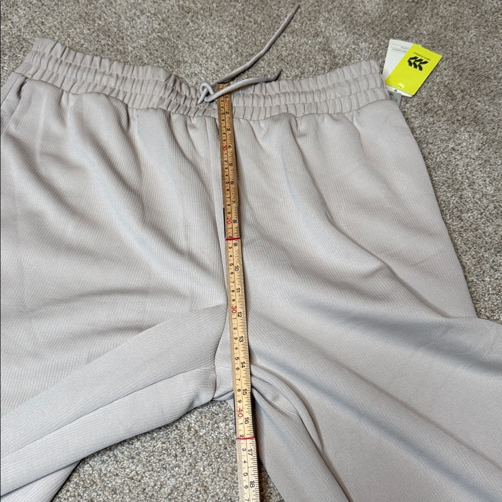 All in Motion Airy Sleek Ribbed Wide Leg Pants Cream XL NWT - Picture 8 of 16